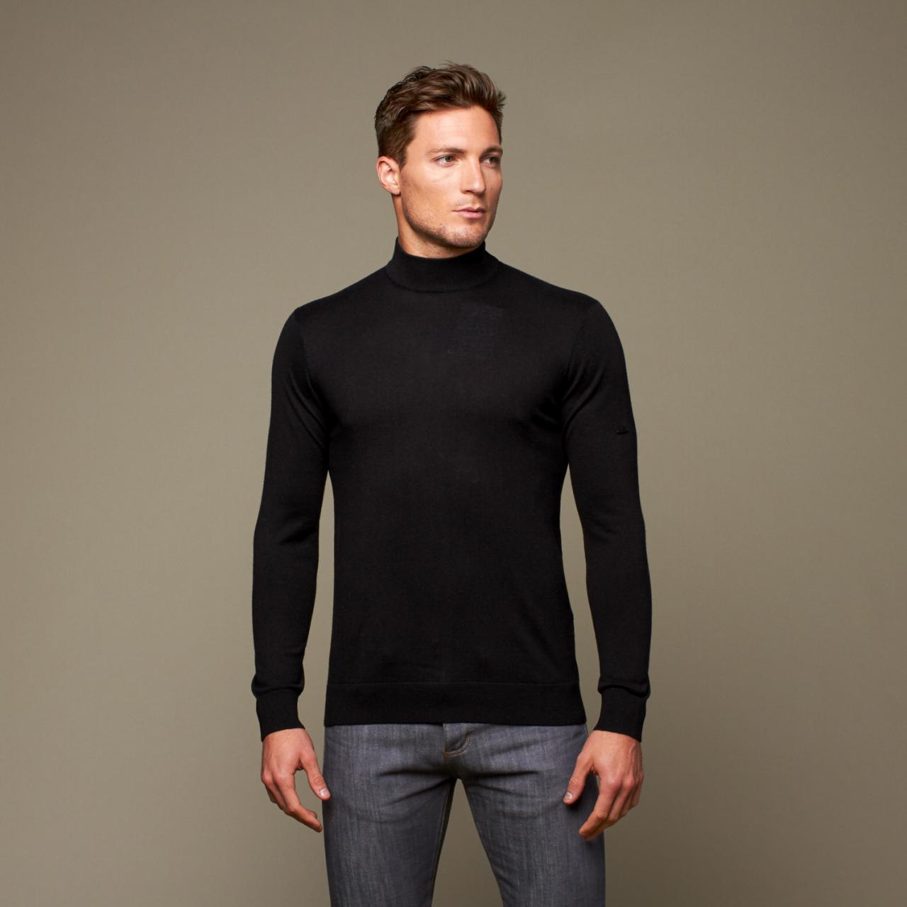 Mens mock turtleneck dress shirts