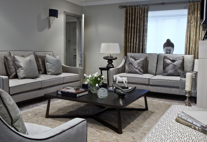 How to decorate living room with gray sofa