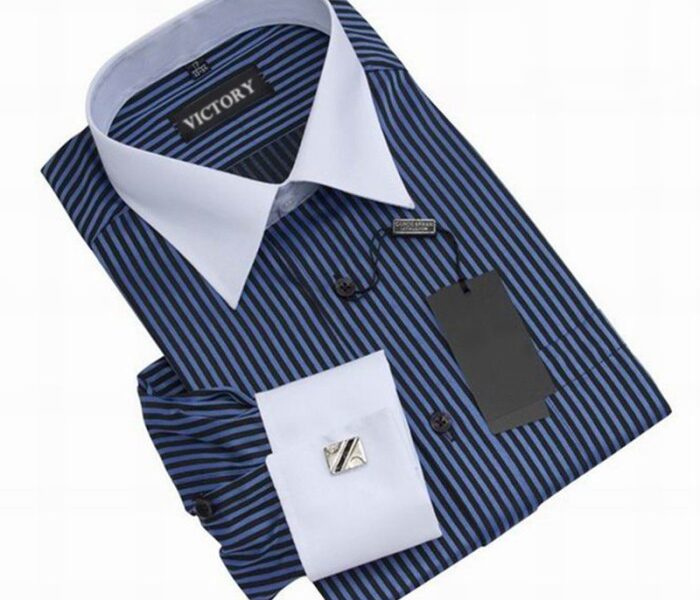 Mens fitted dress shirts with french cuffs