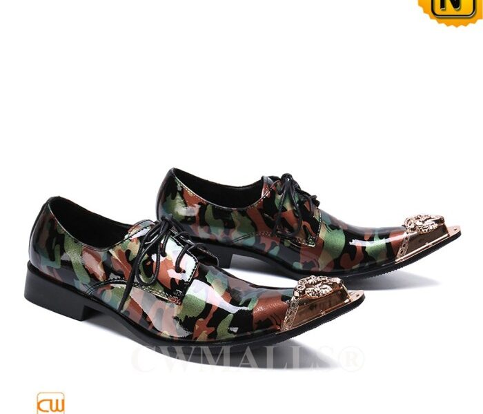 Mens camouflage dress shoes