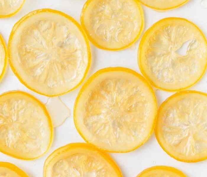 How to make candied lemon slices for decoration