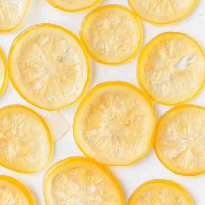 How to make candied lemon slices for decoration