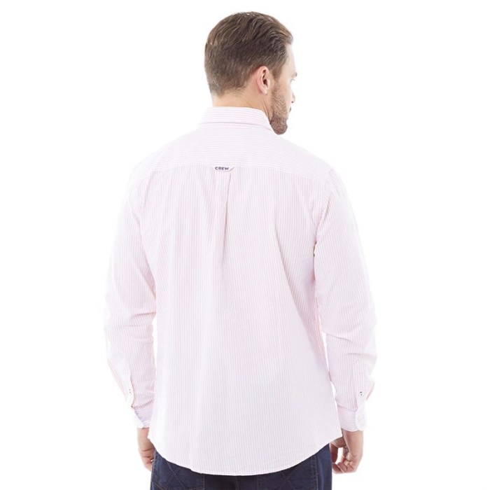 Long sleeve mens pink dress shirt