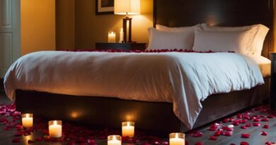 How to romantically decorate a hotel room