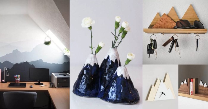 How to make mountains decoration idea