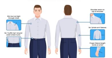 Dress shirt sizes for men