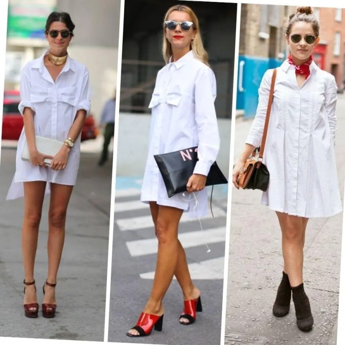 Women white dress shirt