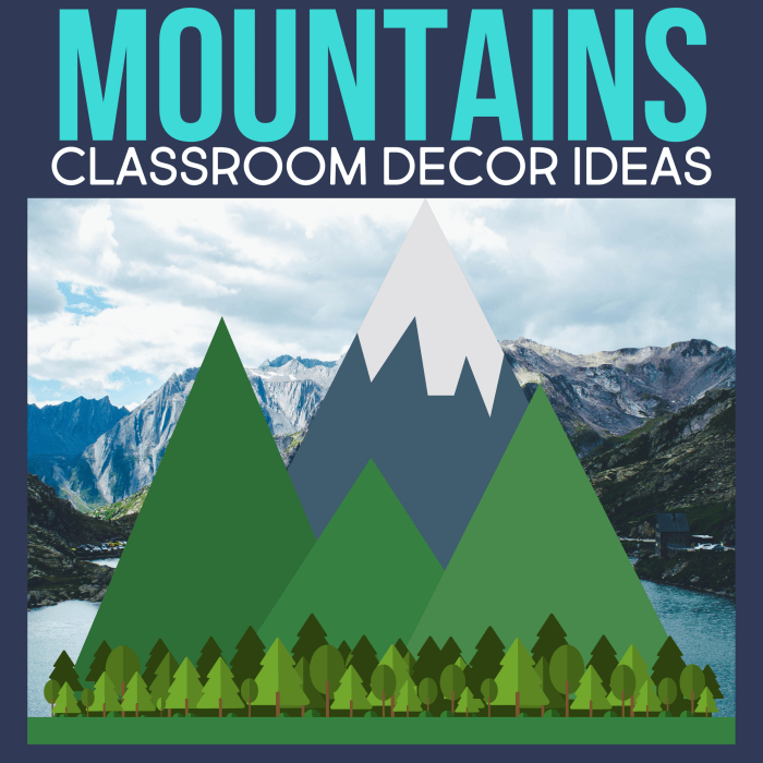 How to make mountains decoration idea