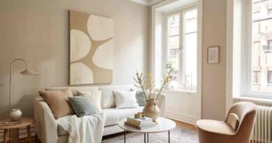 How to decorate a beige colored room