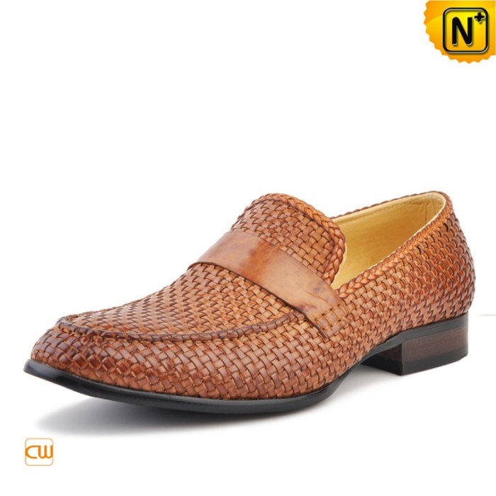 Woven shoes loafers mens cwmalls dress classics