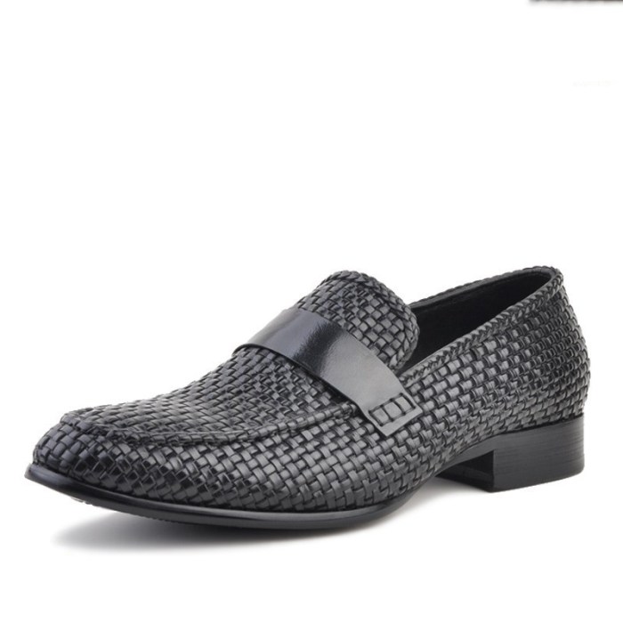 Mens woven dress shoes